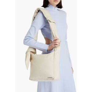 Jacquemus NWT Le Cuscinu Canvas Shoulder Bag Ecru Linen Designer Tote
